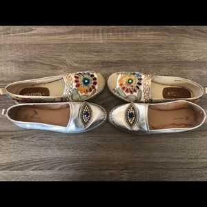(2) pairs of espadrilles